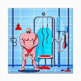 Gym Series II - Tom Ghost Canvas Print