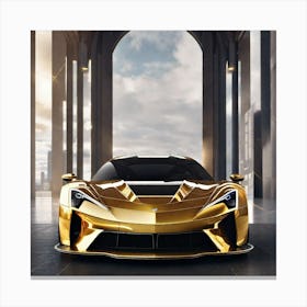 Gold Car 3 Canvas Print