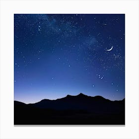 Stockcake Starry Night Sky 1719800084 Canvas Print