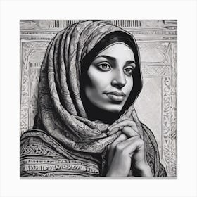 Muslim Woman Canvas Print