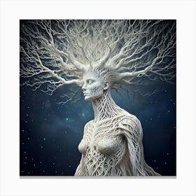 Firefly Enigmatic Tree Woman In A Surreal Scene 36801 (2) Canvas Print