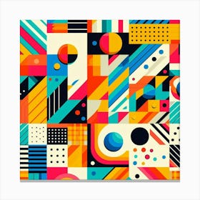 Abstract Geometric Pattern 5 Canvas Print