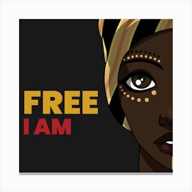 Free I Am Canvas Print
