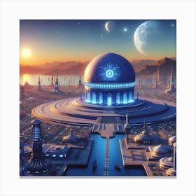 Futuristic City 5 Canvas Print