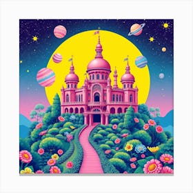 Pink Castle 3 Canvas Print