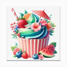 Cupcake Hd Wallpaper Canvas Print