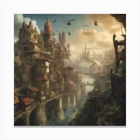 Fantasy City 48 Canvas Print