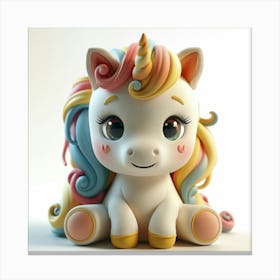 Cute Unicorn 875 Canvas Print