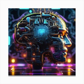 Futuristic Artificial Intelligence Concept 1 Canvas Print