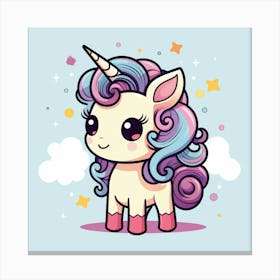 Cute Unicorn 358 Canvas Print