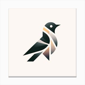 Abstract Bird Logo Canvas Print