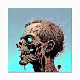 Once upon a zombie Canvas Print