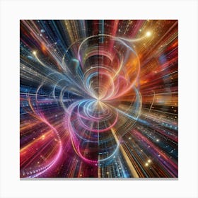 Abstract Space Background Canvas Print