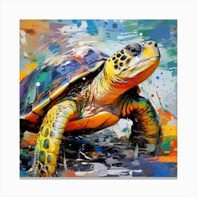 Turtle Painting 12 Canvas Print