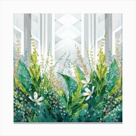 A Delightful Painting Of A Vibrant With Exquisit (9) Canvas Print