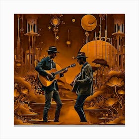 Acoustic Guitars Canvas Print