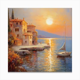 Italian Radiance: Monet's Vista Canvas Print