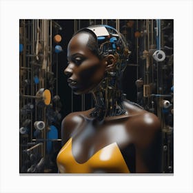 Futuristic Woman 45 Canvas Print