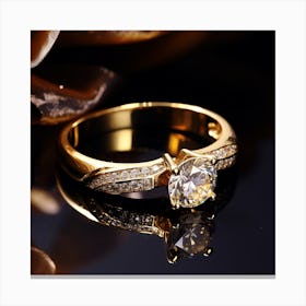 Engagement Ring 3 Canvas Print