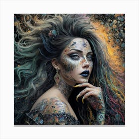 A Disney Inspired Creation A Woman With Wild Tousl Canvas Print