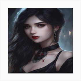 Gothic Girl Canvas Print