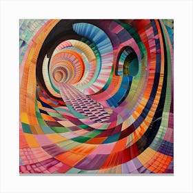 Spiral Tunnel Canvas Print