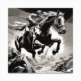 Walking Horse Canvas Print