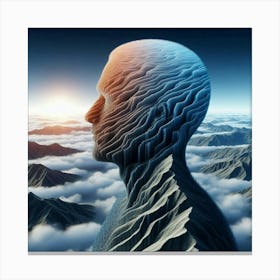 Man In The Clouds Canvas Print