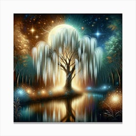 Winter Willow Tree of Hope Collections 3 Canvas Print