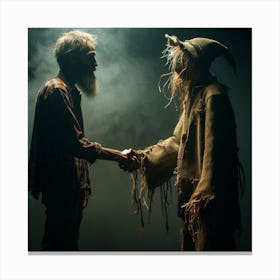 Shake Hands Canvas Print