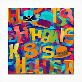 Generate A Colorful Hip Hop Style Image Of The Wor Canvas Print