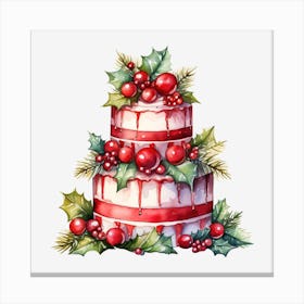 Christmas Cake 9 Canvas Print