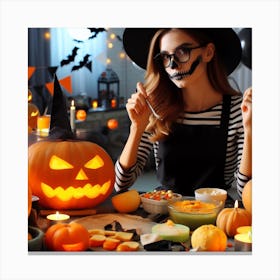 Halloween Party 20 Canvas Print