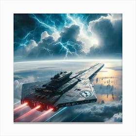 Star Wars Battleship Canvas Print