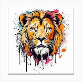 Lion Head Canvas Print