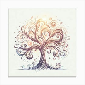 Stylized tree 3 Canvas Print