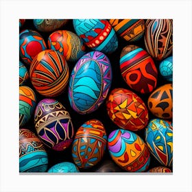 Colorful Easter Eggs 1 Canvas Print