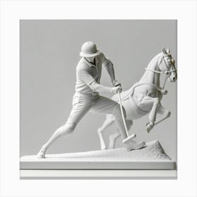 Polo Player Canvas Print