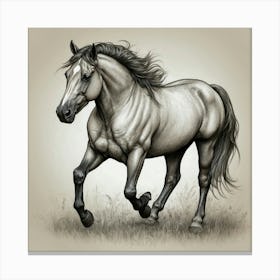 Horse Drawing 2 Canvas Print