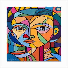 Abstract Portrait Of A Woman Canvas Print