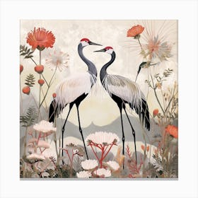 Bird In Nature Crane 3 Canvas Print