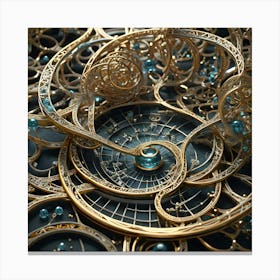 Genius, Madness, Time And Space 50 Canvas Print