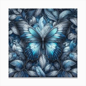 Blue Butterfly 1 Canvas Print