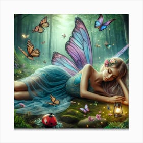 Fairy In The Forest 47 Canvas Print