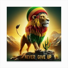 Never Give Up 3 Canvas Print