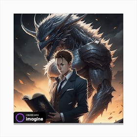 Man Holding The Death Note Canvas Print