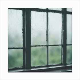 Wet Window Canvas Print