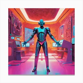 Futuristic Robot 133 Canvas Print