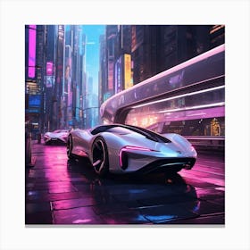 Hypercar of the Future Canvas Print