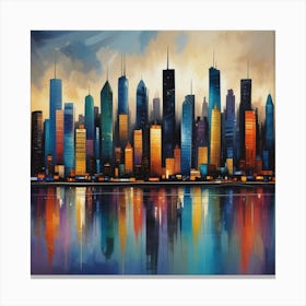 Coty Skyline Canvas Print